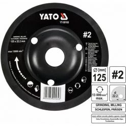 YATO Profi Raspelscheibe Für Winkelschleifer 125mm Nr2