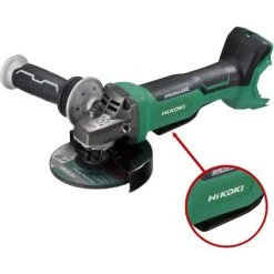 HiKOKI Akku-Winkelschleifer G3613DBW2Z 36 V Inkl. Zusatzgriff, Spannflansch, -mutter, Stirnlochschlüssel, Schruppscheibe, HSC III Box