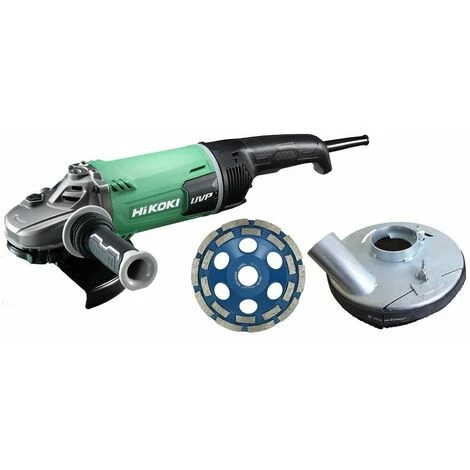 HiKOKI Winkelschleifer, Betonabsaughaube, Diatopf 180 Mm, 2600W, Anlaufstrombegrenzung - G23UDY2ASHT 1 HiKOKI Winkelschleifer, Betonabsaughaube, Diatopf 180 Mm, 2600W, Anlaufstrombegrenzung - G23UDY2ASHT
