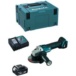 Mini-Winkelschleifer MAKITA DGA504RTJ1 (1 X 5,0 Ah + DC18RC + MAKPAC 3)