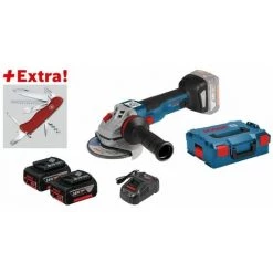 BOSCH Akku-Winkelschleifer GWS 18V-125 C | 2 X 5.0 Ah. Klappmesser Victorinox. L-BOXX 5 BOSCH Akku-Winkelschleifer GWS 18V-125 C | 2 X 5.0 Ah. Klappmesser Victorinox. L-BOXX -Winkelschleifer & Mauernutfräsen Verkäufe 15024582 3