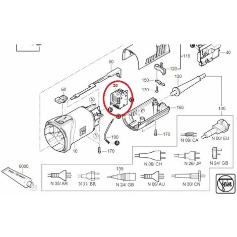 FEIN Schalter Für Winkelschleifer WSG 1 FEIN Schalter Für Winkelschleifer WSG