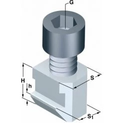 SCHUNK Nutensteine Nutbreite 21 Mm Abgesetzt