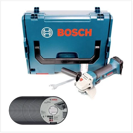 Bosch GWS 18-125 V-LI Akku Winkelschleifer 18V 125mm + 25x AS 60 T INOX BF Trennscheibe + L-Boxx 2 Bosch GWS 18-125 V-LI Akku Winkelschleifer 18V 125mm + 25x AS 60 T INOX BF Trennscheibe + L-Boxx – Bild 2