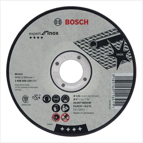 Bosch GWS 18-125 V-LI Akku Winkelschleifer 18V 125mm + 25x AS 60 T INOX BF Trennscheibe + L-Boxx 5 Bosch GWS 18-125 V-LI Akku Winkelschleifer 18V 125mm + 25x AS 60 T INOX BF Trennscheibe + L-Boxx – Bild 5