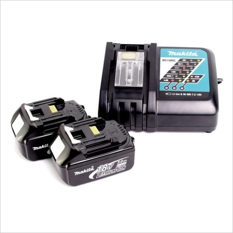 Makita BGA 452 RFJ 18V Li-ion 115 Mm Akku Winkelschleifer Mit 2x Makita BL1830 B Akku, Makita DC 18 RC Ladegerät, Makita Makpac Koffer Gr.2 2 Makita BGA 452 RFJ 18V Li-ion 115 Mm Akku Winkelschleifer Mit 2x Makita BL1830 B Akku, Makita DC 18 RC Ladegerät, Makita Makpac Koffer Gr.2 – Bild 2