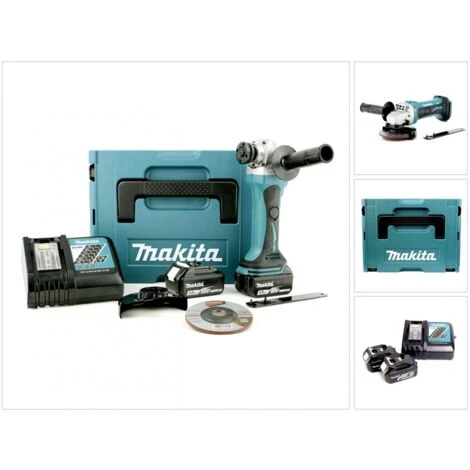 Makita BGA 452 RFJ 18V Li-ion 115 Mm Akku Winkelschleifer Mit 2x Makita BL1830 B Akku, Makita DC 18 RC Ladegerät, Makita Makpac Koffer Gr.2 3 Makita BGA 452 RFJ 18V Li-ion 115 Mm Akku Winkelschleifer Mit 2x Makita BL1830 B Akku, Makita DC 18 RC Ladegerät, Makita Makpac Koffer Gr.2 – Bild 3