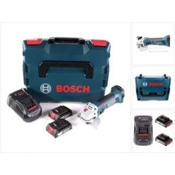 Bosch GWS 18-125 V-LI Akku Winkelschleifer 18V 125mm + 2x Akku 2,0Ah + Ladegerät + L-Boxx -Winkelschleifer & Mauernutfräsen Verkäufe 19365524 3