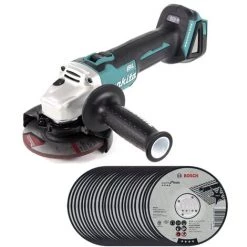 Makita DGA 504 Z Akku Winkelschleifer 18V 125mm Brushless Solo + 25x Schruppscheibe - Ohne Akku, Ohne Ladegerät -Winkelschleifer & Mauernutfräsen Verkäufe 19378414 5