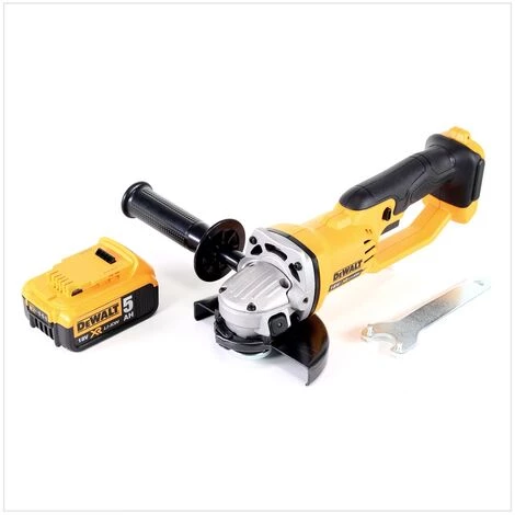 DeWalt DCG 412 Akku Winkelschleifer 18V 125mm + 1x Akku 5,0Ah - Ohne Ladegerät 2 DeWalt DCG 412 Akku Winkelschleifer 18V 125mm + 1x Akku 5,0Ah - Ohne Ladegerät – Bild 2