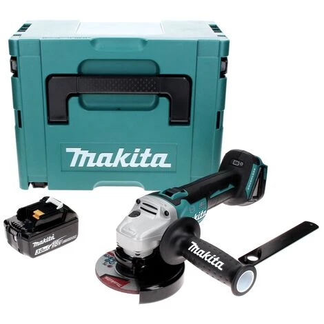 Makita DGA 506 F1J Akku Winkelschleifer 18 V 125 Mm Brushless + 1x Akku 3,0 Ah + Makpac - Ohne Ladegerät 2 Makita DGA 506 F1J Akku Winkelschleifer 18 V 125 Mm Brushless + 1x Akku 3,0 Ah + Makpac - Ohne Ladegerät – Bild 2