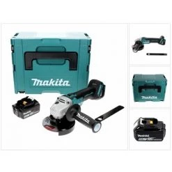 Makita DGA 506 T1J Akku Winkelschleifer 18 V 125 Mm Brushless + 1x Akku 5,0 Ah + Makpac - Ohne Ladegerät
