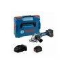 Bosch Akku-Winkelschleifer BITURBO GWS 18V-15 SC, 2 X Akku, Ladegerät, Bluetoot-Modul, Zubehör, L-BOXX
