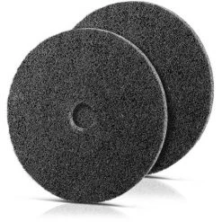 STAHLWERK Schleifscheibe Vlies/Nylon Im 2er Set, Poliervlies Polierscheibe Für Kehlnahtschleifer, Hochwertig Verarbeitet Für Ein Gleichmäßiges Und Präzises Schliffbild