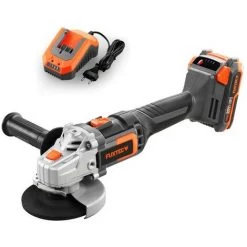20V Akku Winkelschleifer FX-E1WS20 FUXTEC - Mit 2Ah-Akku Und 2,4A Ladegerät