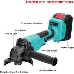 ASUPERMALL 125 Mm 18V Tragbare Multifunktionale Scharfwerkzeuge Elektrischen Winkelschleifers 11000Rpm Hochgeschwindigkeitsdrehung Fur Holz Eisen Schneid 9 ASUPERMALL 125 Mm 18V Tragbare Multifunktionale Scharfwerkzeuge Elektrischen Winkelschleifers 11000Rpm Hochgeschwindigkeitsdrehung Fur Holz Eisen Schneid -Winkelschleifer & Mauernutfräsen Verkäufe 26037420 5