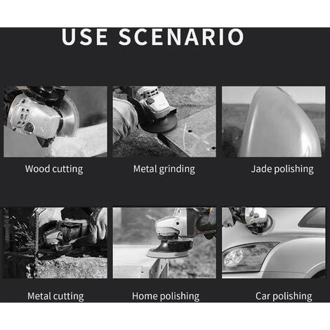 ASUPERMALL Lithium Wiederaufladbare Auxiliary Winkelschleifer Elektrische Schleifmaschinen Haushalt Maschine Grinder Polish Finish Angular Multifunktionsschleifmaschine Und Cup 2 ASUPERMALL Lithium Wiederaufladbare Auxiliary Winkelschleifer Elektrische Schleifmaschinen Haushalt Maschine Grinder Polish Finish Angular Multifunktionsschleifmaschine Und Cup – Bild 2