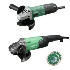 HiKOKI KG23SAYBZ Winkelschleiferset G13STAYGZ+G23STWA