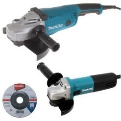 2er-Set MAKITA-Maschinen - Schleifer Ø 125 Mm 840 W + Schleifer Ø 230 Mm 2200 W - Im Koffer - DK0053G
