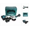 Makita DGA 504 RGJ Akku Winkelschleifer 18 V 125 Mm Brushless + 2x Akku 6,0 Ah + Ladegerät + Makpac
