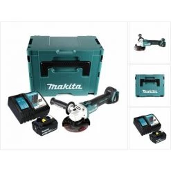 Makita DGA 504 RG1J Akku Winkelschleifer 18 V 125 Mm Brushless + 1x Akku 6,0 Ah + Ladegerät + Makpac