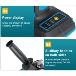 INSMA Winkelschleifer 125mm Akku Trennschleifer Schleifmaschine (Ohne Akku) -Winkelschleifer & Mauernutfräsen Verkäufe 28163964 4