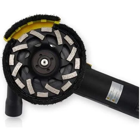 FANZTOOL Betonschleifer Betonfräse Winkelschleifer Absaughaube Mit 2100W Bürstenlosem Motor (Diamantschleiftopf 125mm Inklusiv) 4 FANZTOOL Betonschleifer Betonfräse Winkelschleifer Absaughaube Mit 2100W Bürstenlosem Motor (Diamantschleiftopf 125mm Inklusiv) – Bild 4