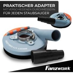 #7 FANZTOOL Absaughaube Für Winkelschleifer 125mm + Diamantschleiftopf Premium -Winkelschleifer & Mauernutfräsen Verkäufe 28213734 4