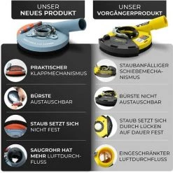 #7 FANZTOOL Absaughaube Für Winkelschleifer 125mm + Diamantschleiftopf Premium -Winkelschleifer & Mauernutfräsen Verkäufe 28213734 5