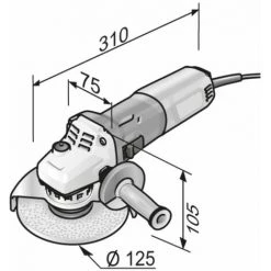 FLEX Ø 125mm Winkelschleifer LE 15-11 125 230/CEE | 1.500 Watt -Winkelschleifer & Mauernutfräsen Verkäufe 28439815 4