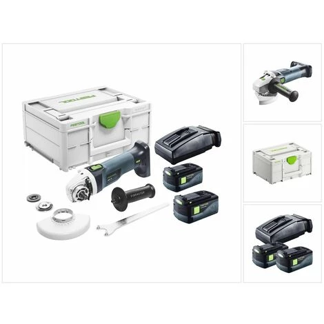 Festool AGC 18-125 EB-Plus Akku Winkelschleifer 18 V 125 Mm Brushless ( 576826 ) + 2x Akku 5,2 Ah + Ladegerät + Systainer ( Nachfolger Von 575344 ) 1 Festool AGC 18-125 EB-Plus Akku Winkelschleifer 18 V 125 Mm Brushless ( 576826 ) + 2x Akku 5,2 Ah + Ladegerät + Systainer ( Nachfolger Von 575344 )