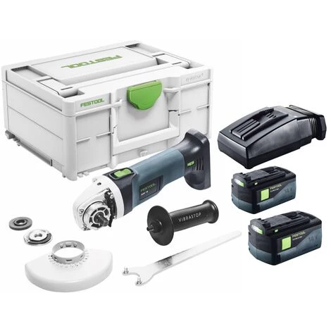 Festool AGC 18-125 EB-Plus Akku Winkelschleifer 18 V 125 Mm Brushless ( 576826 ) + 2x Akku 5,2 Ah + Ladegerät + Systainer ( Nachfolger Von 575344 ) 2 Festool AGC 18-125 EB-Plus Akku Winkelschleifer 18 V 125 Mm Brushless ( 576826 ) + 2x Akku 5,2 Ah + Ladegerät + Systainer ( Nachfolger Von 575344 ) – Bild 2
