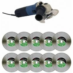 ADT DIAMANTWERKZEUGE 10x Diamanttrennscheibe FSZ Premium Ø 125 Mm Inkl. Winkelschleifer
