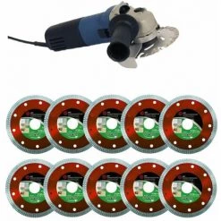 ADT DIAMANTWERKZEUGE 10x Diamanttrennscheibe Supercut Fliese Ø 125 Mm Inkl. Winkelschleifer