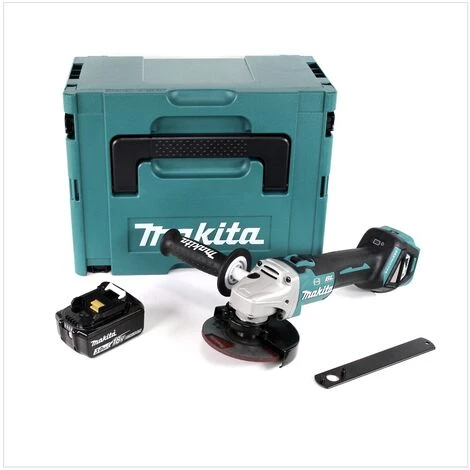 Makita DGA 513 F1J Akku Winkelschleifer 18V 125mm Brushless + 1x Akku 3,0Ah + Makpac - Ohne Ladegerät 2 Makita DGA 513 F1J Akku Winkelschleifer 18V 125mm Brushless + 1x Akku 3,0Ah + Makpac - Ohne Ladegerät – Bild 2
