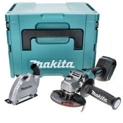 Makita GA 008 GZ01 Akku Winkelschleifer 40 V Max. 125 Mm Brushless XGT + Absaughaube + Makpac - Ohne Akku, Ohne Ladegerät