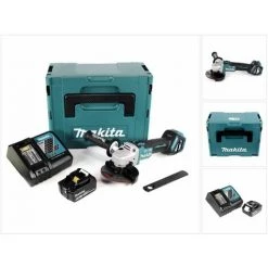 Makita DGA 513 RG1J Akku Winkelschleifer 18V 125mm Brushless + 1x Akku 6,0Ah + Ladegerät + Makpac