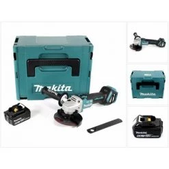Winkelschleifer & Mauernutfräsen Verkäufe 25 Makita DGA 513 G1J Akku Winkelschleifer 18V 125mm Brushless + 1x Akku 6,0Ah + Makpac - Ohne Ladegerät