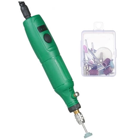 ASUPERMALL 12V Mini-Rotationswerkzeug Tragbarer Elektrischer Schleifer 5000-15000 U / Min Rotationsschneider Mit Variabler Geschwindigkeit Und 24-teiligen Aufsatzen Fur Bastelprojekte Und DIY-Kreationen,EU PlugGreen - EU PlugGreen 2 ASUPERMALL 12V Mini-Rotationswerkzeug Tragbarer Elektrischer Schleifer 5000-15000 U / Min Rotationsschneider Mit Variabler Geschwindigkeit Und 24-teiligen Aufsatzen Fur Bastelprojekte Und DIY-Kreationen,EU PlugGreen - EU PlugGreen – Bild 2