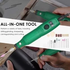 ASUPERMALL 12V Mini-Rotationswerkzeug Tragbarer Elektrischer Schleifer 5000-15000 U / Min Rotationsschneider Mit Variabler Geschwindigkeit Und 24-teiligen Aufsatzen Fur Bastelprojekte Und DIY-Kreationen,EU PlugGreen - EU PlugGreen 7 ASUPERMALL 12V Mini-Rotationswerkzeug Tragbarer Elektrischer Schleifer 5000-15000 U / Min Rotationsschneider Mit Variabler Geschwindigkeit Und 24-teiligen Aufsatzen Fur Bastelprojekte Und DIY-Kreationen,EU PlugGreen - EU PlugGreen -Winkelschleifer & Mauernutfräsen Verkäufe 33163753 4