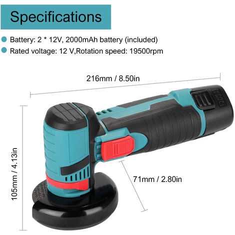 ASUPERMALL 19500 U / Min Elektroschleifwerkzeug Multifunktionsschneider Zum Schneiden Polieren Von Keramikfliesen Holz Stein Stahl 5 ASUPERMALL 19500 U / Min Elektroschleifwerkzeug Multifunktionsschneider Zum Schneiden Polieren Von Keramikfliesen Holz Stein Stahl – Bild 5