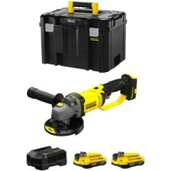 STANLEY FATMAX V20 Mini-Schleifer STANLEY FatMax SFMCG400D2T (2 X 2,0 Ah + Ladegerät + TSTAK VI)