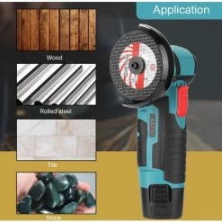 HAPPYSHOPPING Multifunktionsschleifer Wiederaufladbarer Haushalts-Winkelschleifer Kleines Schneid-, Polier- Und Schleifwerkzeug Eine Leistung Und Eine Ladung, Standardkonfiguration, Europäischer Standard 220V -Winkelschleifer & Mauernutfräsen Verkäufe 34165445 3