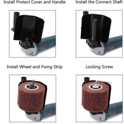 HAPPYSHOPPING Multifunktionaler Winkelschleifer Zubehör Polieren Poliermaschinenteile Zubehör,M14 Verbindungswelle + Schutzabdeckung - M14 Verbindungswelle + Schutzabdeckung -Winkelschleifer & Mauernutfräsen Verkäufe 34644255 4