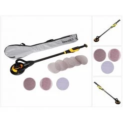 MIRKA ABRASIFS Mirka LEROS 950 CV Wand- Und Deckenschleifer 350 W 5,0 Mm Hub 225 Mm + Tragetasche + 80x Schleifscheiben -Winkelschleifer & Mauernutfräsen Verkäufe 36236042 5