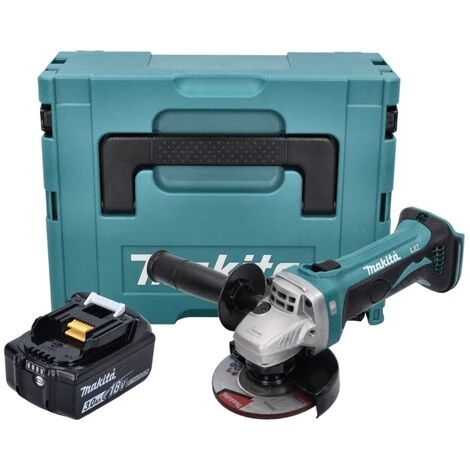 Makita DGA 452 F1J Akku Winkelschleifer 18 V 115 Mm + 1x Akku 3,0 Ah + Makpac - Ohne Ladegerät 4 Makita DGA 452 F1J Akku Winkelschleifer 18 V 115 Mm + 1x Akku 3,0 Ah + Makpac - Ohne Ladegerät – Bild 4