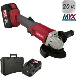 YAMATO Lithium-Akku-Schleifer 20 V. Akku 3,0 Ah 8.500 U/min Scheibe Ø 115 Mm. Inklusive Batterie Und Aktentasche