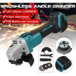 MOHOO MECO Winkelschleifer Schleifer Schleifmaschine Mit 125 Mm Trennscheibe Zusatzhandgriff 860 Watt Für 18V Makita Batterie (Nicht Enthalten) -Winkelschleifer & Mauernutfräsen Verkäufe 36864040 4