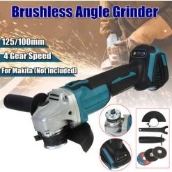 MOHOO MECO Winkelschleifer Schleifer Schleifmaschine Mit 125 Mm Trennscheibe Zusatzhandgriff 860 Watt Für 18V Makita Batterie (Nicht Enthalten) -Winkelschleifer & Mauernutfräsen Verkäufe 36864040 5