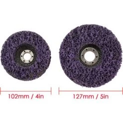 HAPPYSHOPPING 2 STÜCKE Körnung Holz Metall Farbe Rostentfernung Saubere Werkzeuge Für Winkelschleifer Scheibe Schleifscheibe -Winkelschleifer & Mauernutfräsen Verkäufe 37037570 4